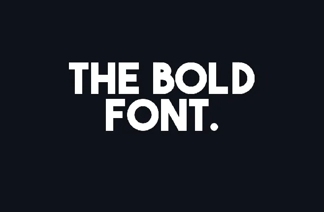 The Bold font