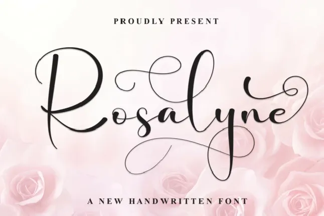 Rosalyne Calligraphy font