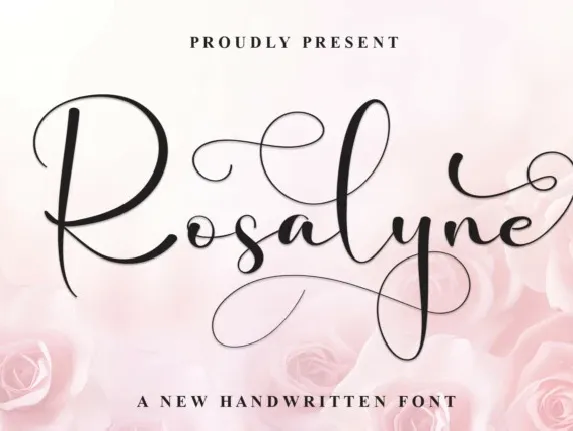 Rosalyne Calligraphy font