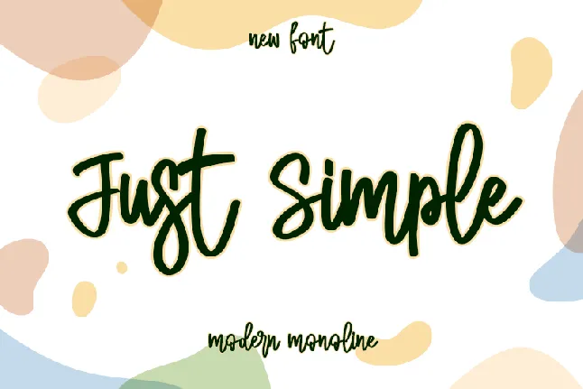 Just Simple - personal use font