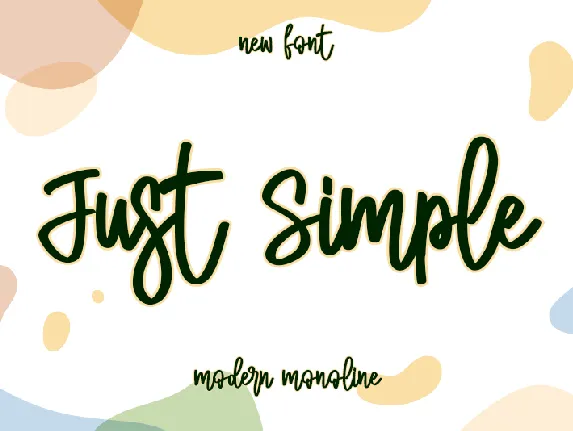 Just Simple - personal use font