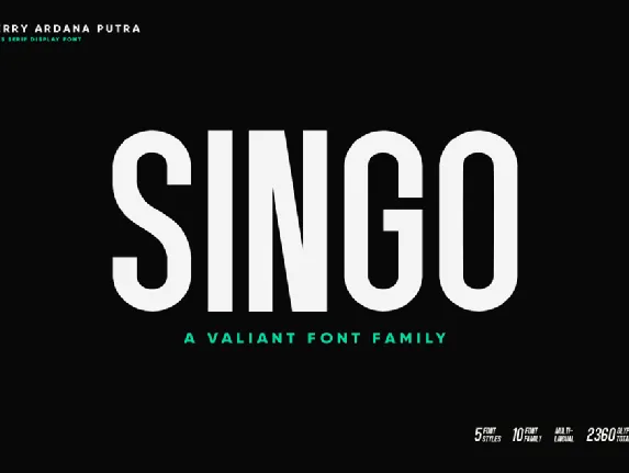 Singo Sans font