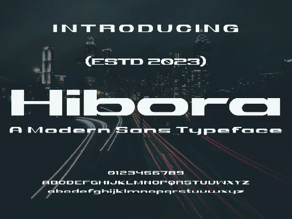 Hibora font