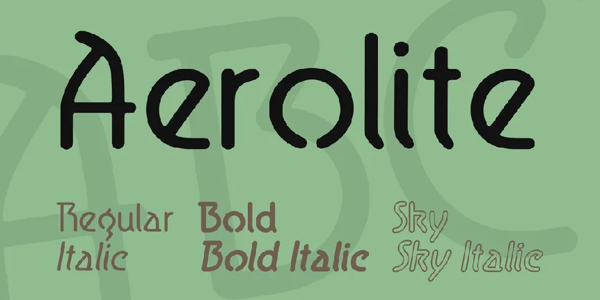 Aerolite font