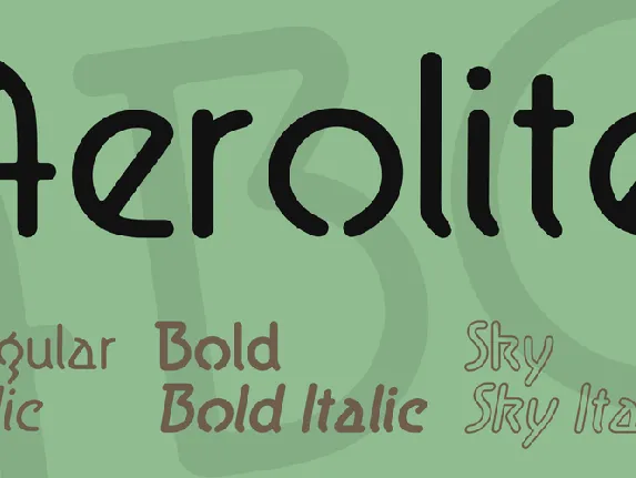 Aerolite font