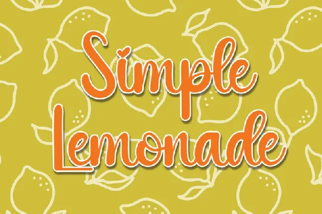 Simple Lemonade Script font