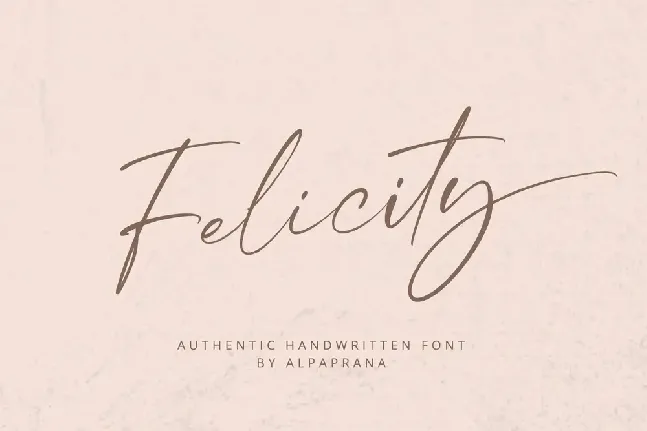 Felicity font