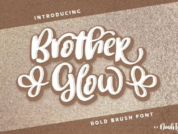 BrotherGlow Brush font