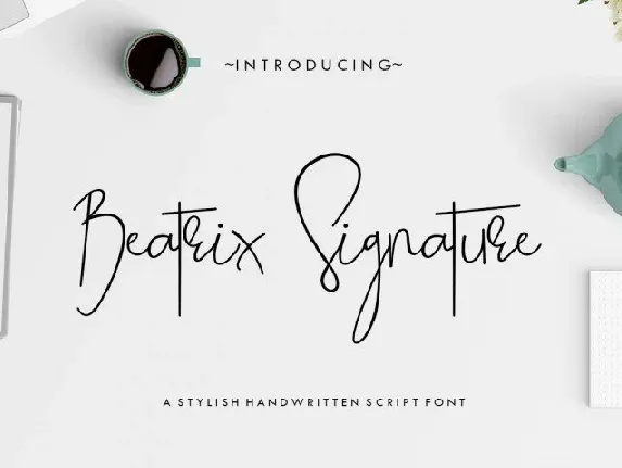 Beatrix Signature Free Download font