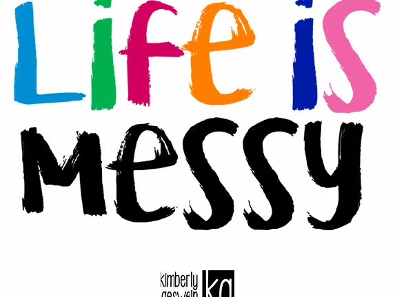 KG Life is Messy font