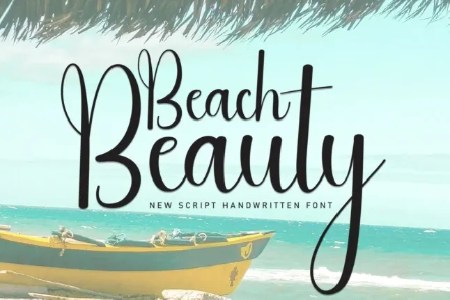 Beach Beauty Script font