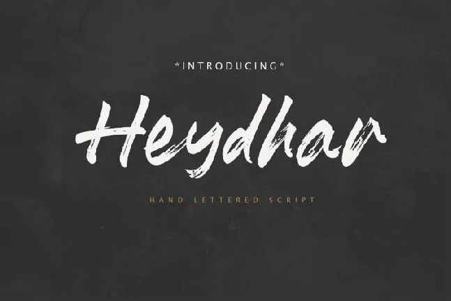 Heydhar Brush font