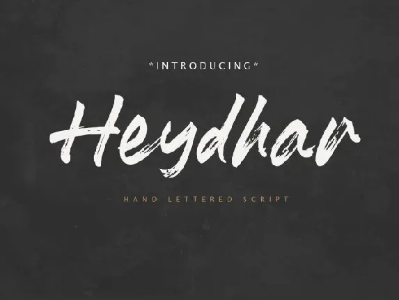 Heydhar Brush font