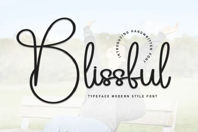 Blissful Script font