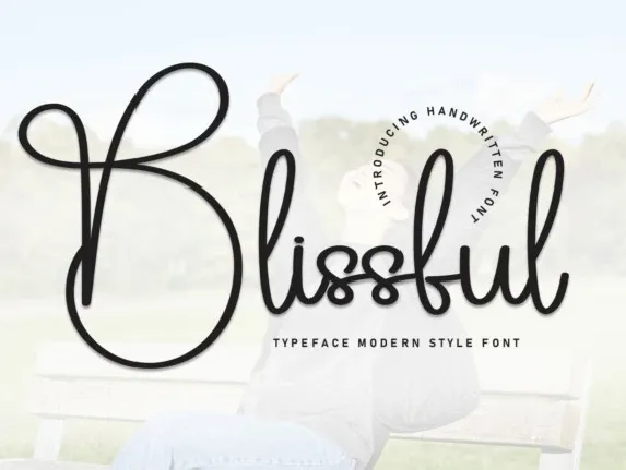 Blissful Script font