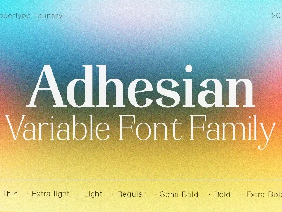 Adhesian font