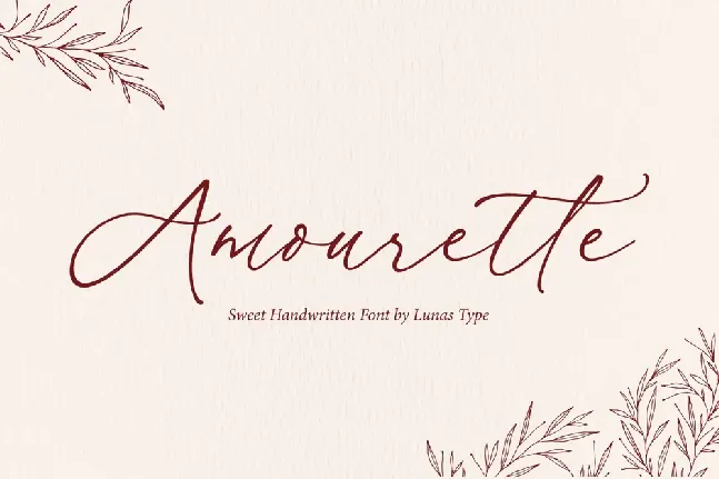 Amourette font