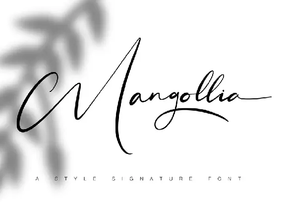 Mangollia font