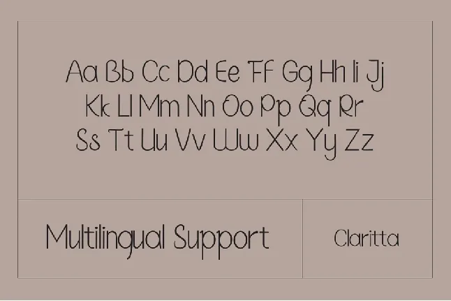 Claritta font