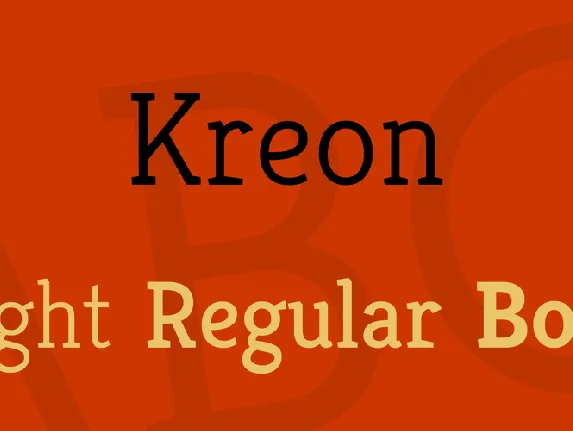 Kreon font