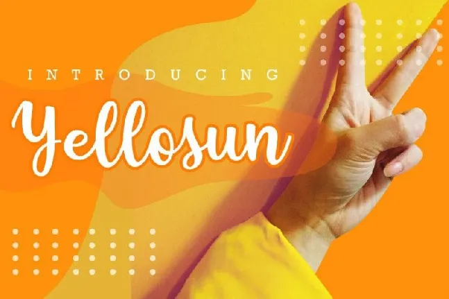 Yellosun Script font