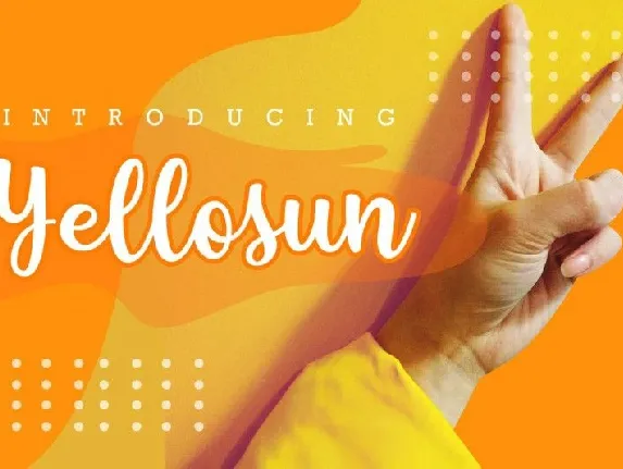 Yellosun Script font