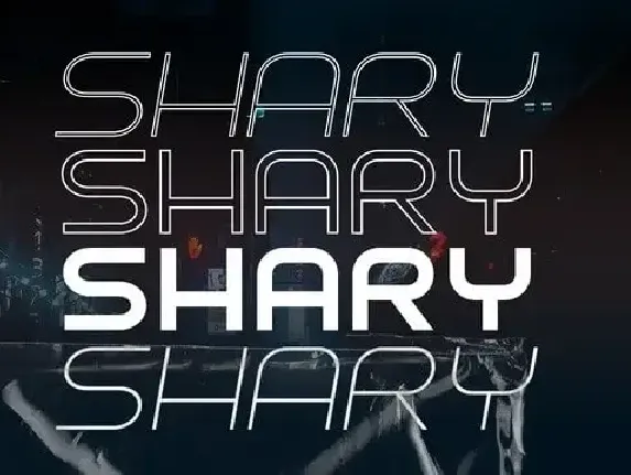 Shary Display font