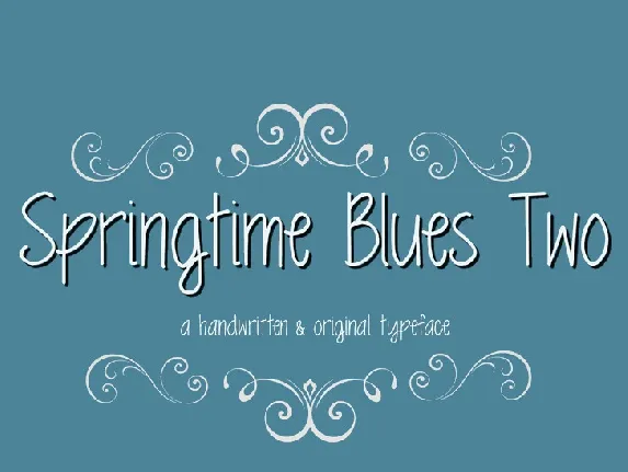 MRF Springtime Blues Two font