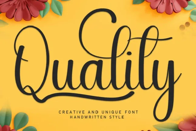 Quality Script Typeface font