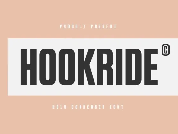 Hookride font