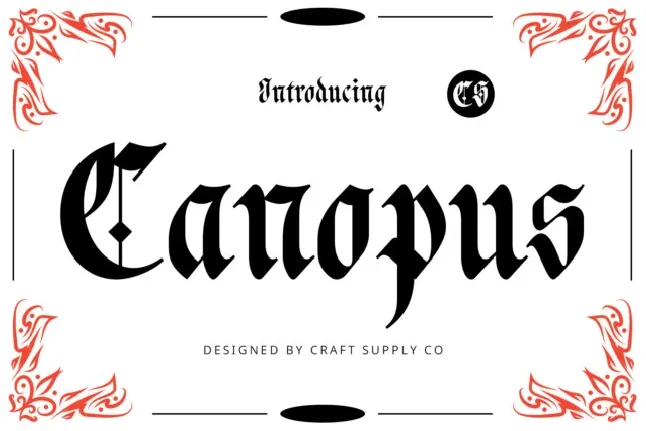 CS Canopus font