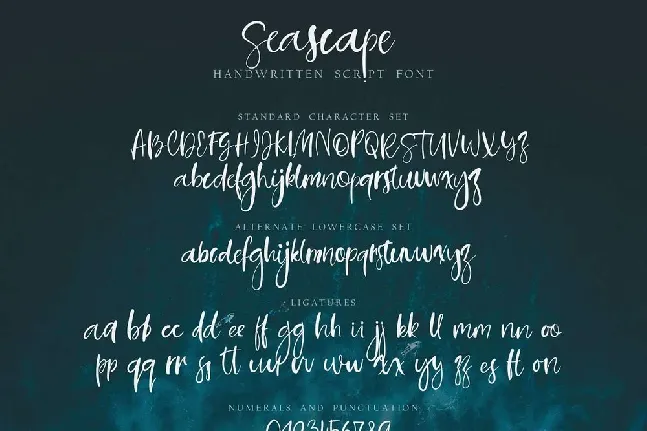 Seascape Script font