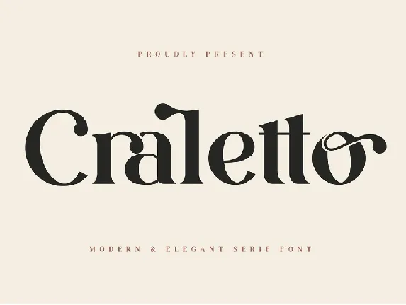 Craletto font