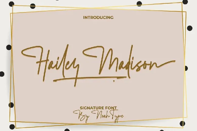 Hailey Madison Demo font