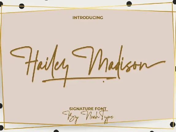 Hailey Madison Demo font