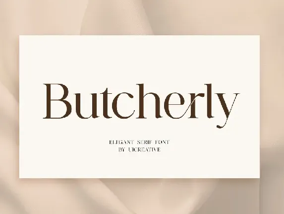 Butcherly font