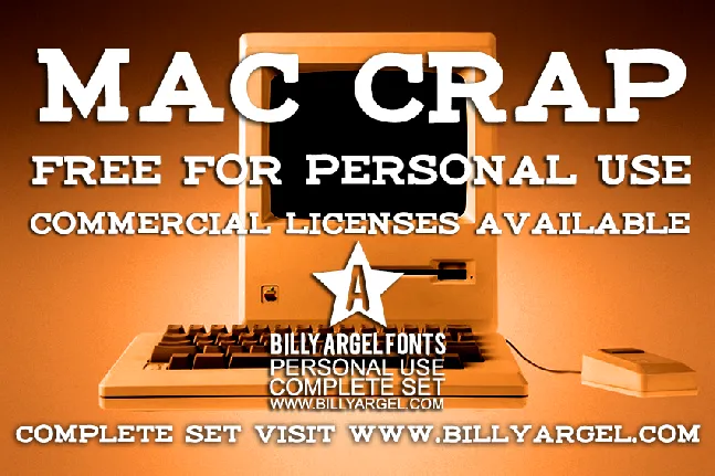 maccrap PERSONAL USE font