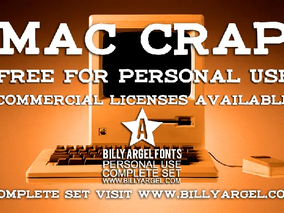 maccrap PERSONAL USE font