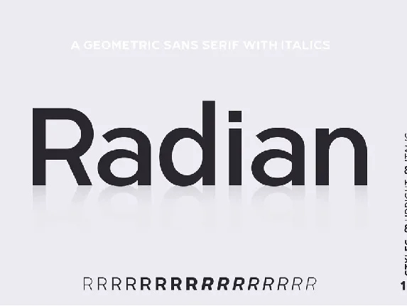 Radian Family font