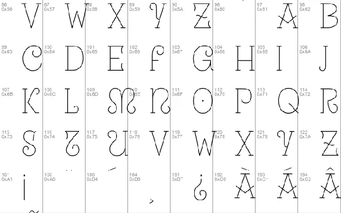 Uralita font