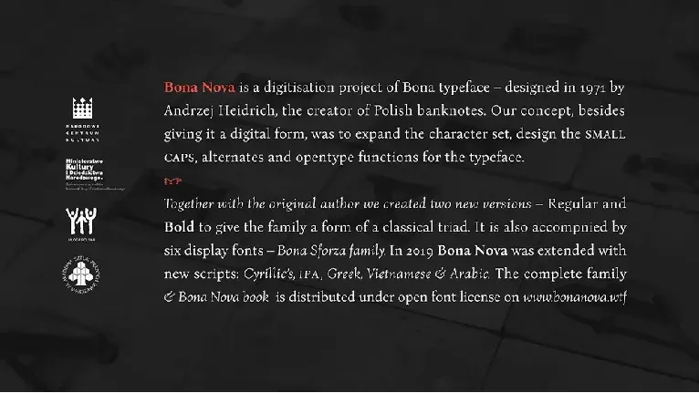 Bona Nova font