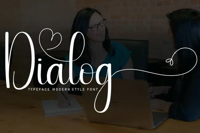 Dialog Script font