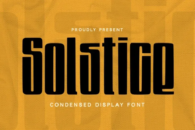 Solstice font