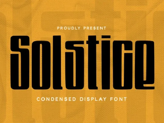 Solstice font