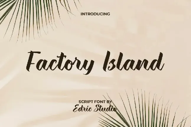 Factory Island Demo font