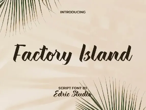 Factory Island Demo font