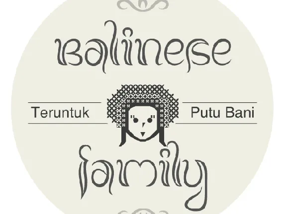 Balinese Family font