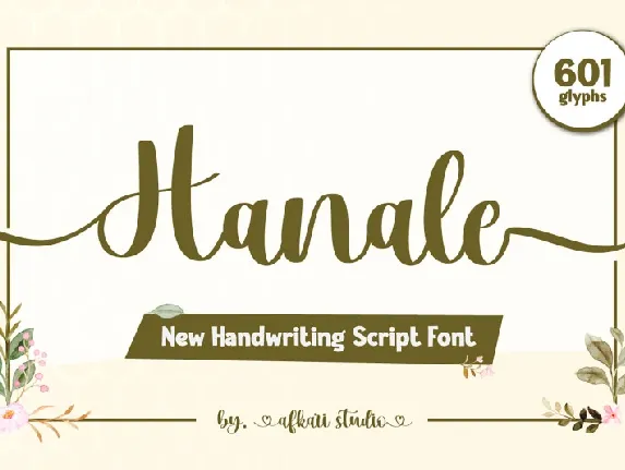 Hanale font