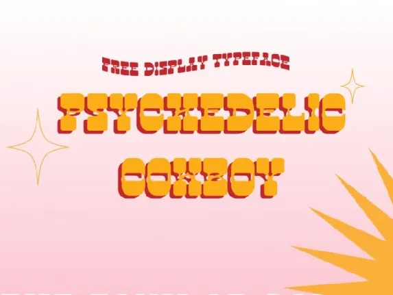 Psychedelic Cowboy font