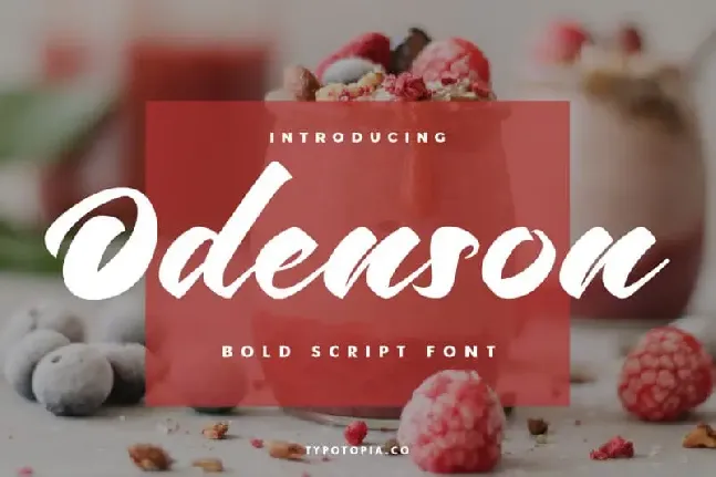 Odenson Script font